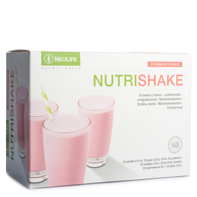  „NutriShake“, baltyminis gėrimas, braškių skonio